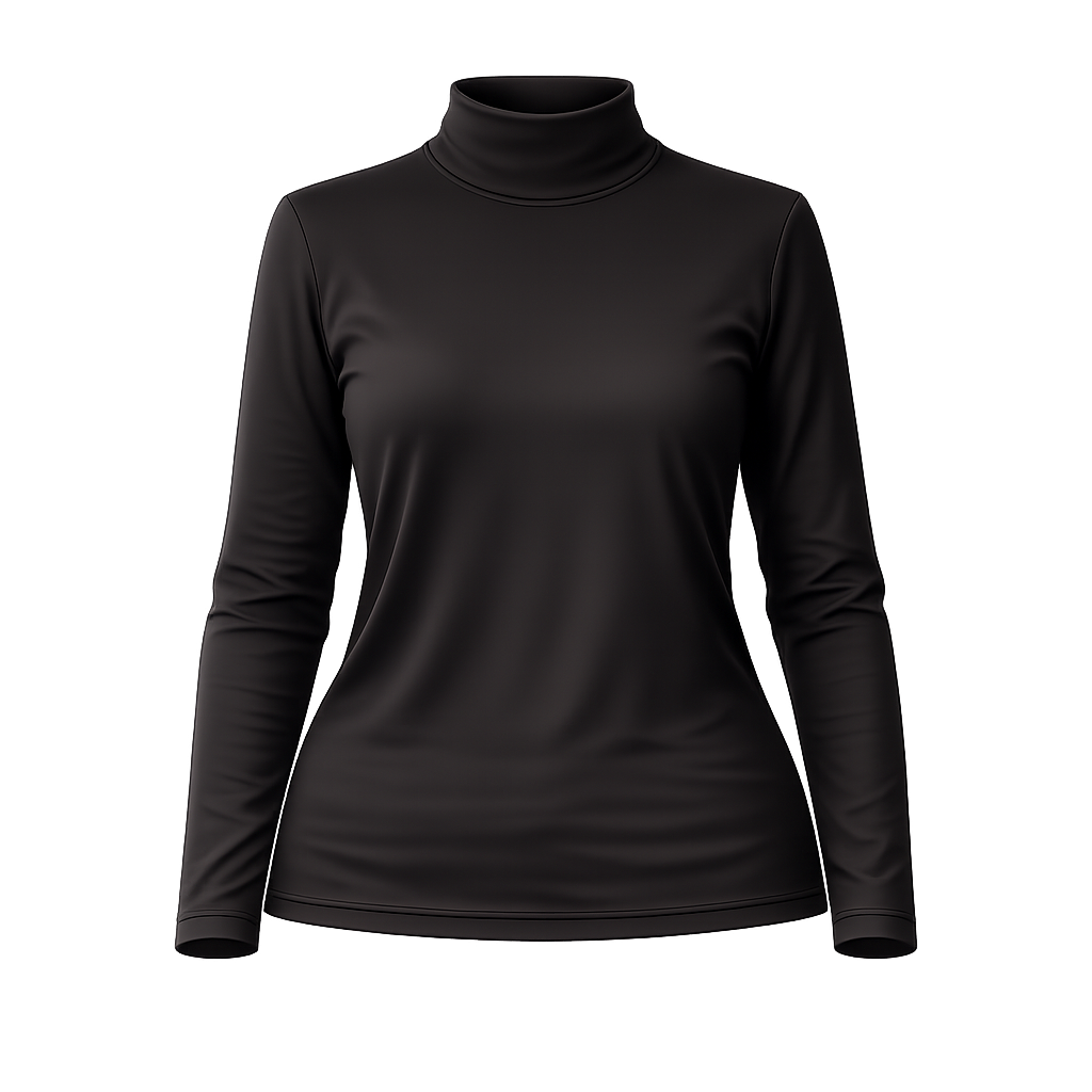 Camisa Térmica Feminina Felpada – Gola Alta